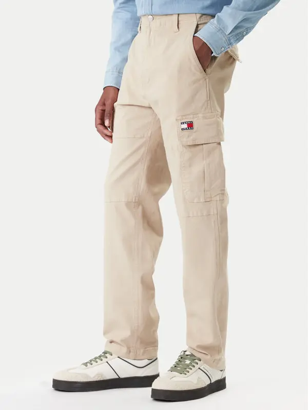 Tommy Jeans Tommy Jeans Hlače Sonny DM0DM22651 Bež Slim Fit