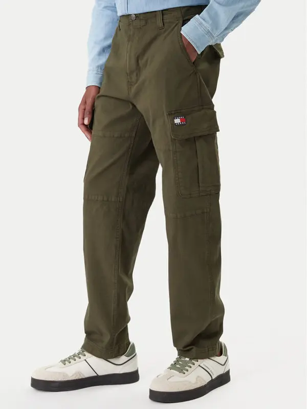 Tommy Jeans Tommy Jeans Hlače Sonny DM0DM22651 Zelena Slim Fit