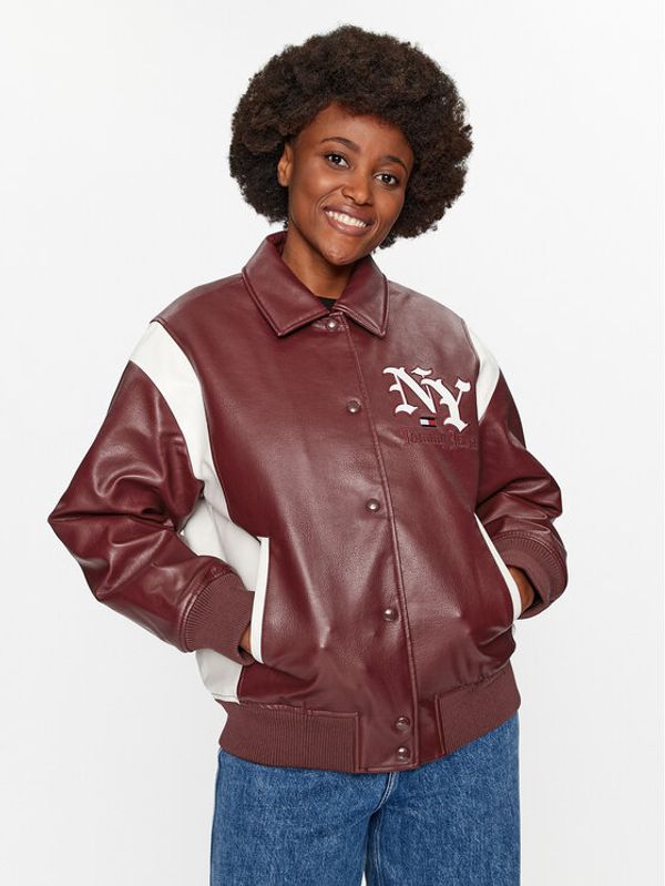 Tommy Jeans Tommy Jeans Jakna od imitacije kože Grunge DW0DW16588 Crvena Regular Fit