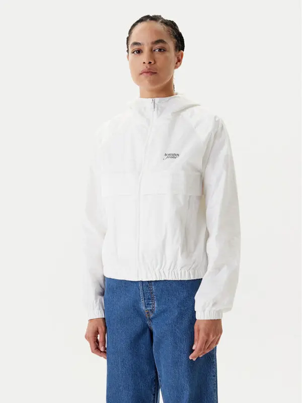 Tommy Jeans Tommy Jeans Jakna protiv vjetra Jacquard DW0DW20952 Écru Relaxed Fit