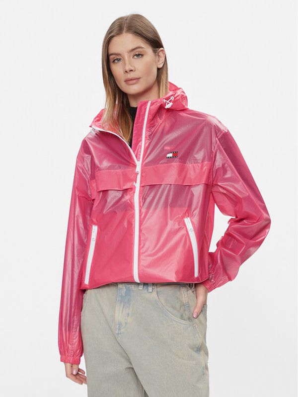 Tommy Jeans Tommy Jeans Jakna protiv vjetra Tjw Glossy Tech Chicago Ext DW0DW17229 Ružičasta Regular Fit