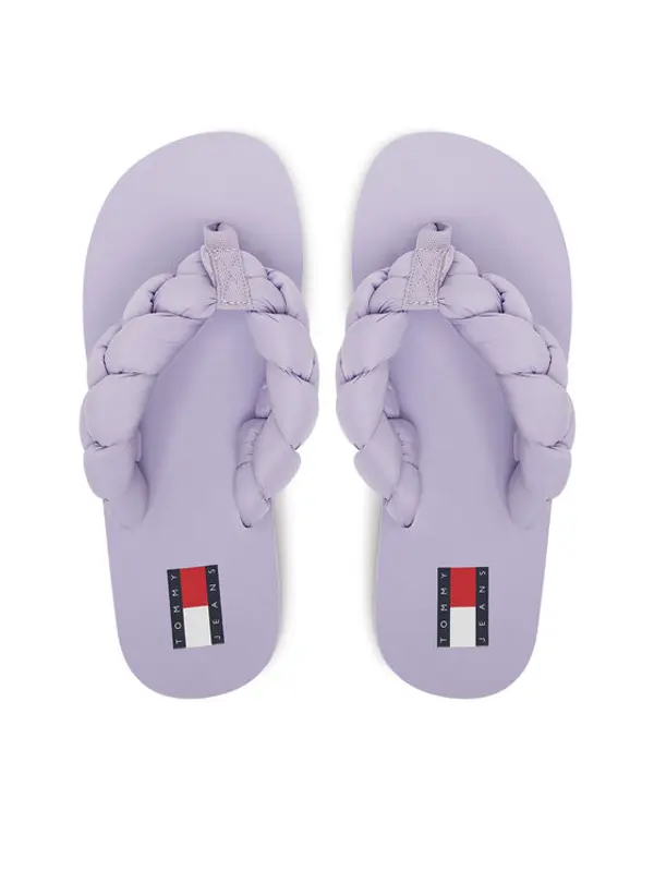 Tommy Jeans Tommy Jeans Japanke Braided Thong Beach Sandal EN0EN02877 Ljubičasta