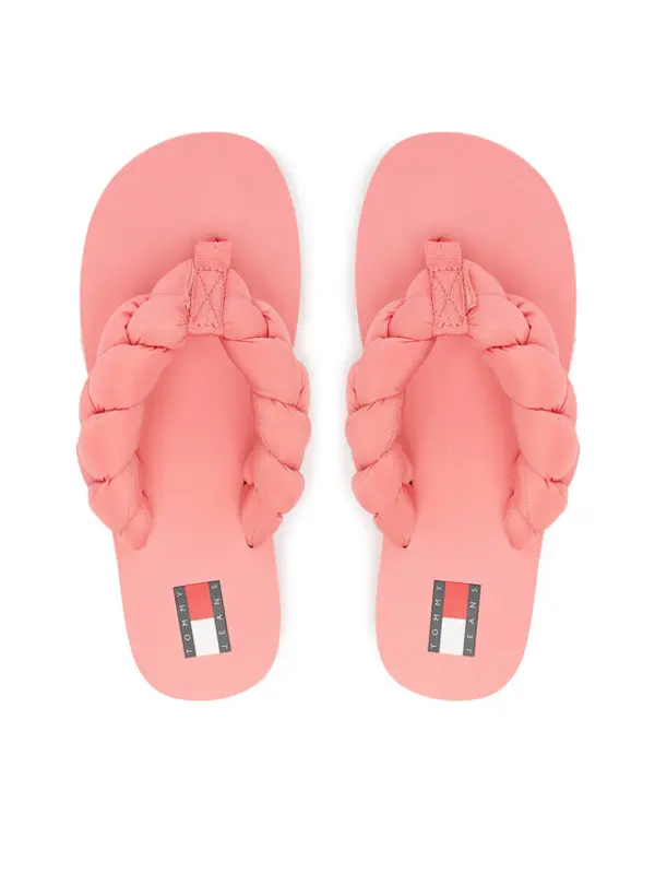 Tommy Jeans Tommy Jeans Japanke Braided Thong Beach Sandal EN0EN02877 Ružičasta