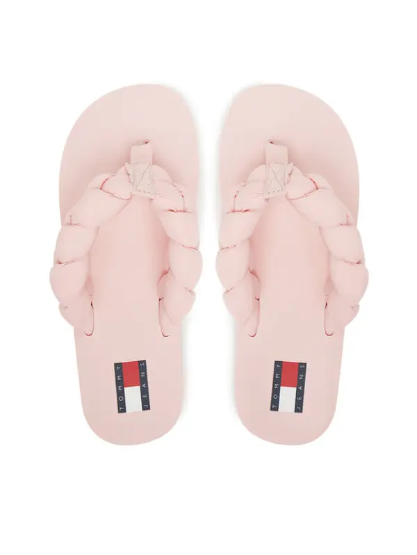 Tommy Jeans Tommy Jeans Japanke Braided Thong Beach Sandal EN0EN02877 Ružičasta