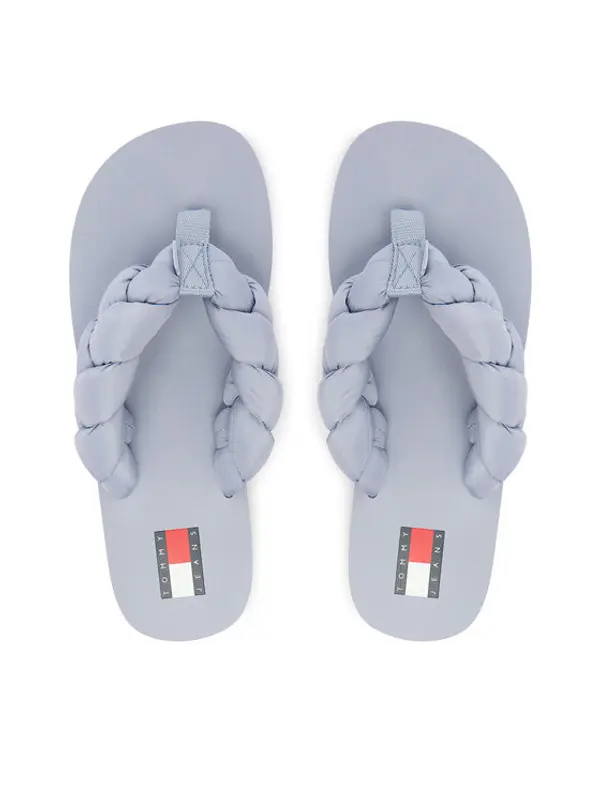 Tommy Jeans Tommy Jeans Japanke Braided Thong Beach Sandal EN0EN02877 Svijetloplava