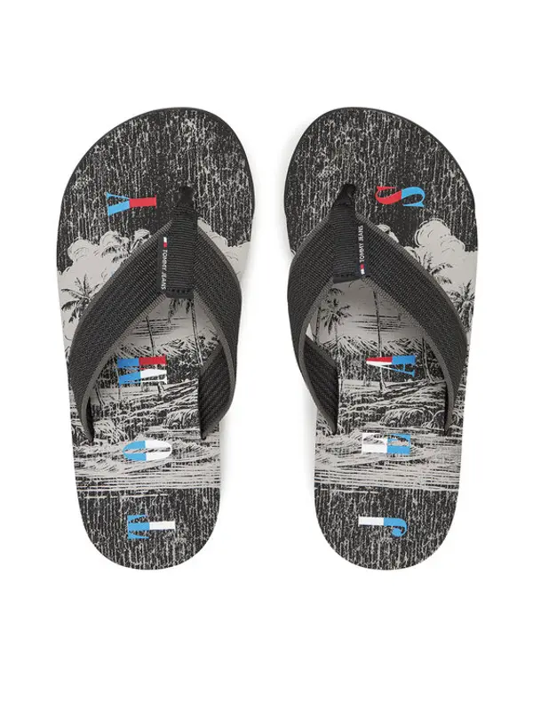 Tommy Jeans Tommy Jeans Japanke Tjm Elevated Beach Sandal EM0EM01561 Crna