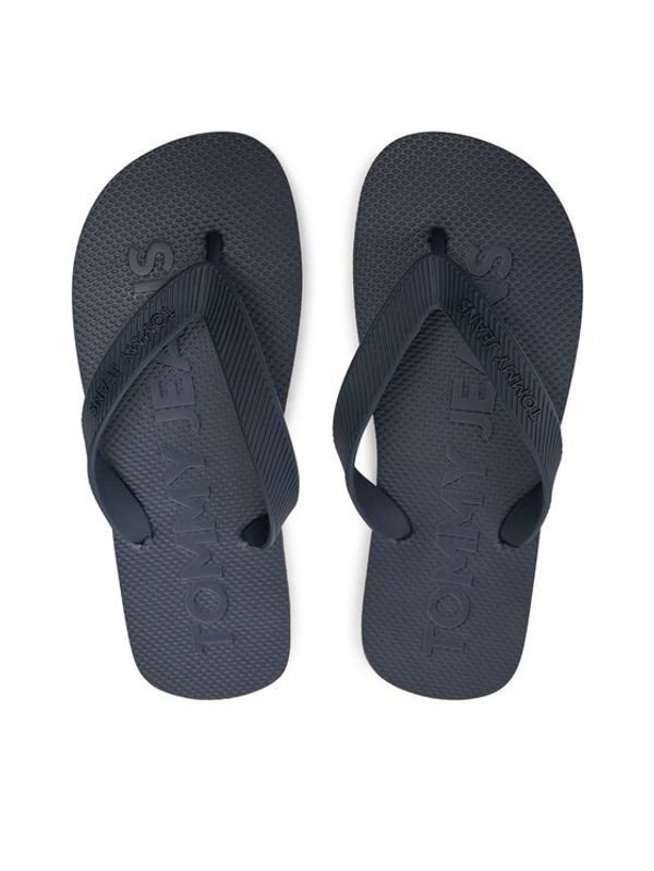 Tommy Jeans Tommy Jeans Japanke Tjw Logo Flip Flop EN0EN02447 Tamnoplava