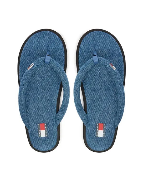 Tommy Jeans Tommy Jeans Japanke Tjw Padded Denim Casual Sandal EN0EN03021 Plava
