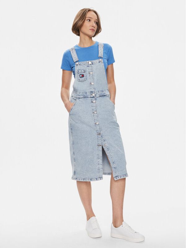 Tommy Jeans Tommy Jeans Jeans haljina DW0DW17207 Plava Regular Fit