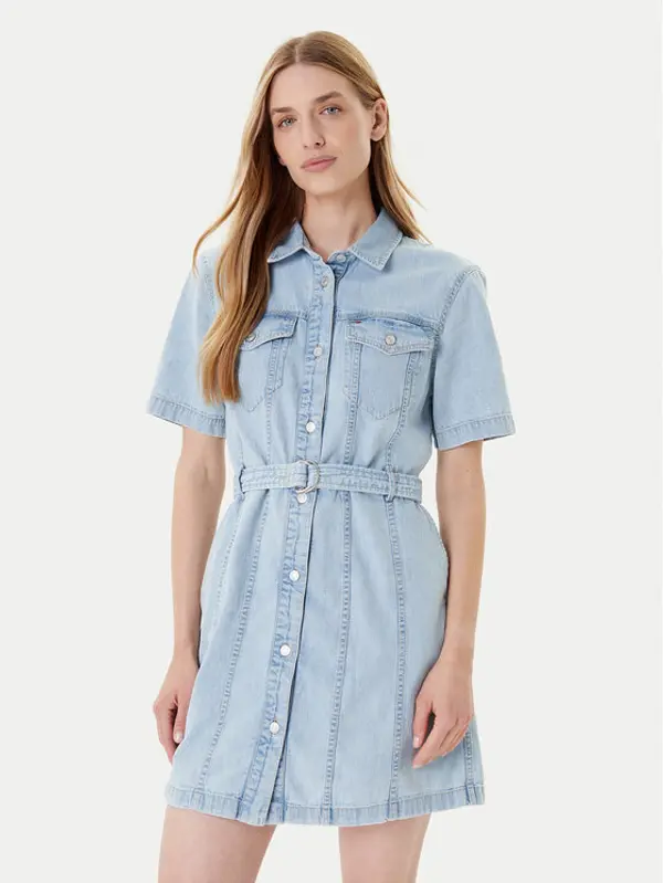 Tommy Jeans Tommy Jeans Jeans haljina DW0DW21168 Plava Regular Fit