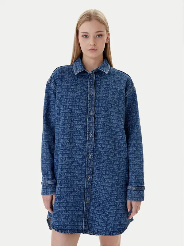 Tommy Jeans Tommy Jeans Jeans haljina DW0DW22492 Plava Relaxed Fit