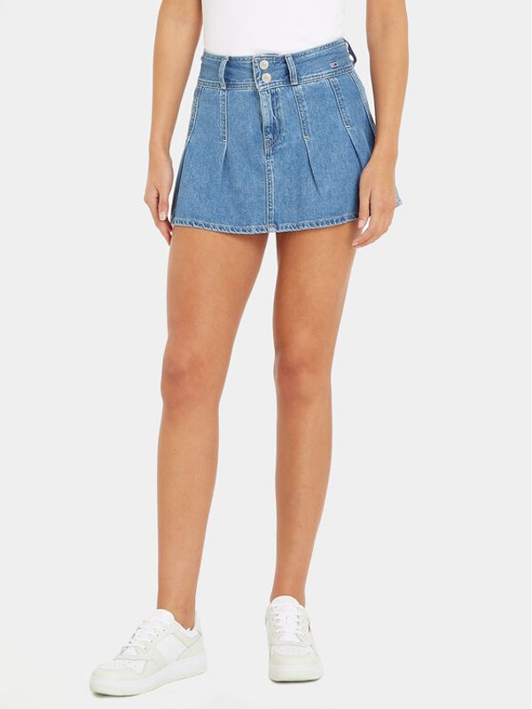 Tommy Jeans Tommy Jeans Jeans suknja DW0DW16177 Tamnoplava Regular Fit