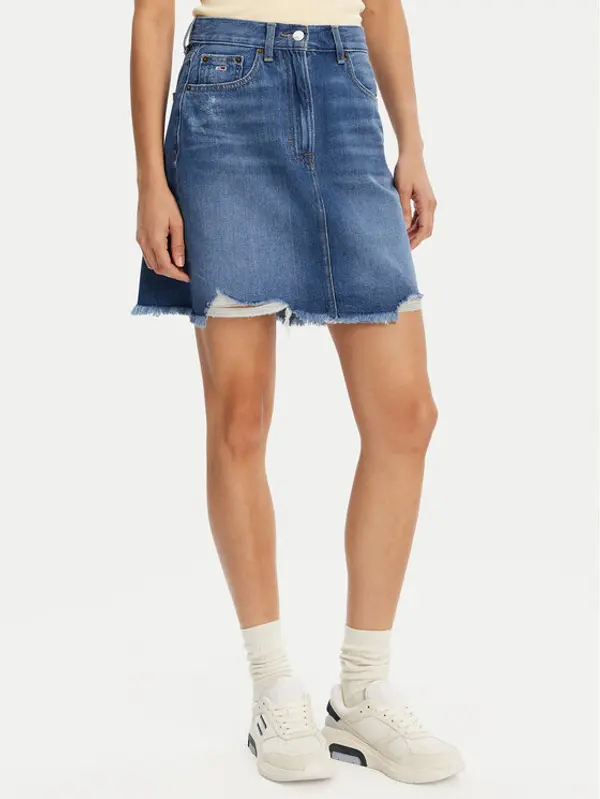 Tommy Jeans Tommy Jeans Jeans suknja DW0DW20135 Plava Mom Fit