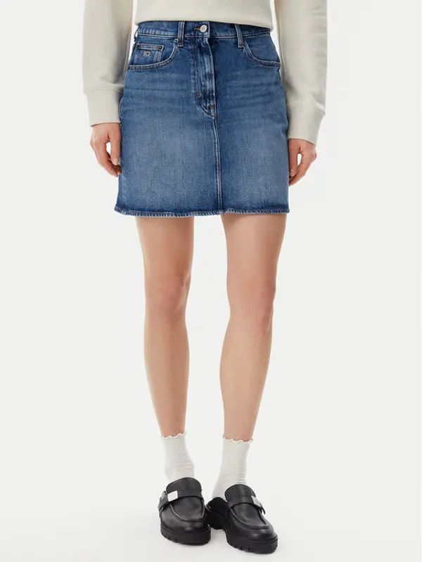 Tommy Jeans Tommy Jeans Jeans suknja DW0DW20136 Plava Mom Fit