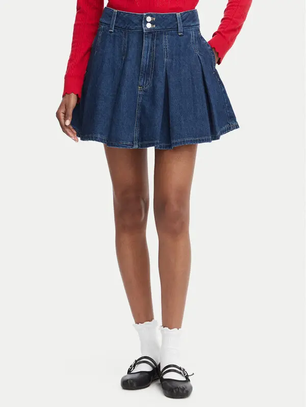 Tommy Jeans Tommy Jeans Jeans suknja DW0DW22897 Plava Regular Fit