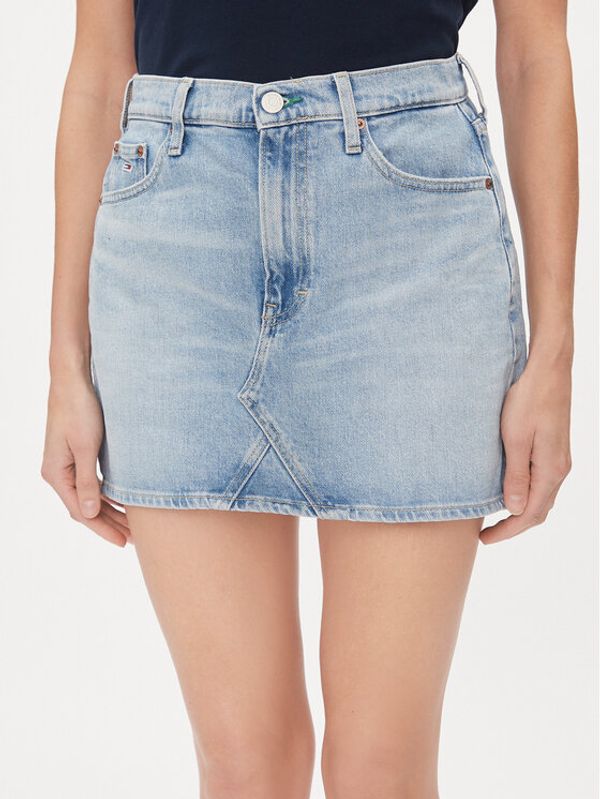Tommy Jeans Tommy Jeans Jeans suknja Izzie DW0DW17219 Plava Regular Fit