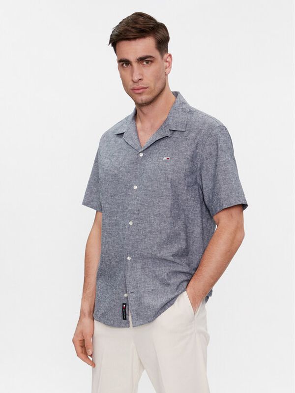 Tommy Jeans Tommy Jeans Košulja Camp DM0DM18963 Tamnoplava Regular Fit