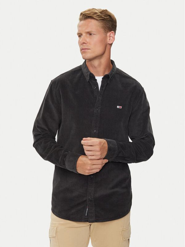 Tommy Jeans Tommy Jeans Košulja Corduroy DM0DM20461 Crna Regular Fit