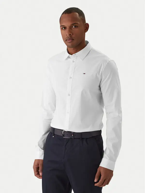 Tommy Jeans Tommy Jeans Košulja DM0DM04405 Bijela Slim Fit
