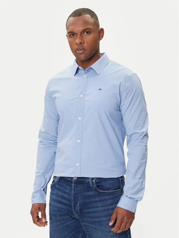 Tommy Jeans Tommy Jeans Košulja DM0DM04405 Svijetloplava Slim Fit