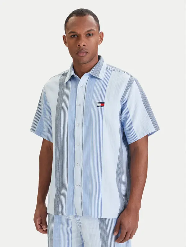Tommy Jeans Tommy Jeans Košulja DM0DM22789 Svijetloplava Relaxed Fit