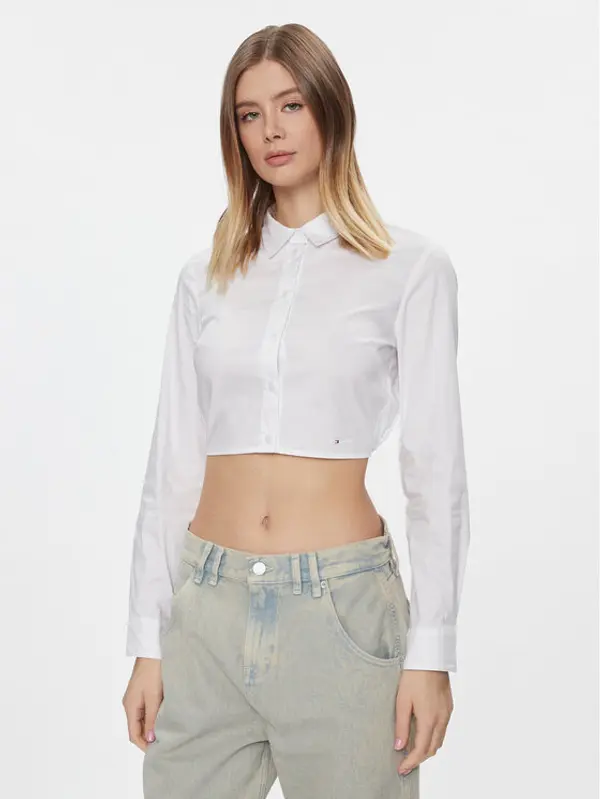 Tommy Jeans Tommy Jeans Košulja DW0DW17344 Bijela Slim Fit