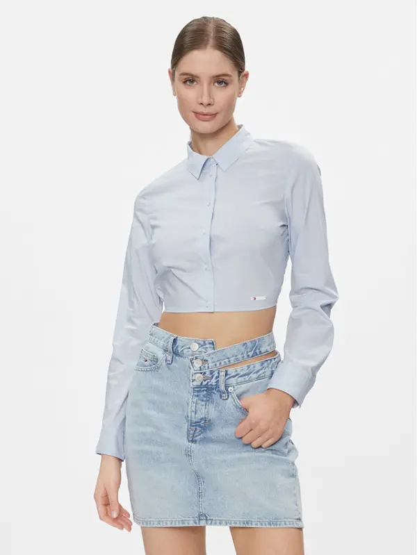 Tommy Jeans Tommy Jeans Košulja DW0DW17344 Svijetloplava Slim Fit