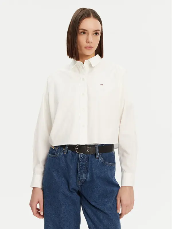 Tommy Jeans Tommy Jeans Košulja DW0DW19354 Bijela Relaxed Fit