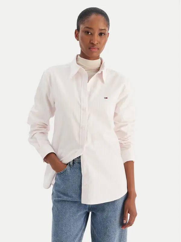 Tommy Jeans Tommy Jeans Košulja DW0DW19890 Ružičasta Regular Fit