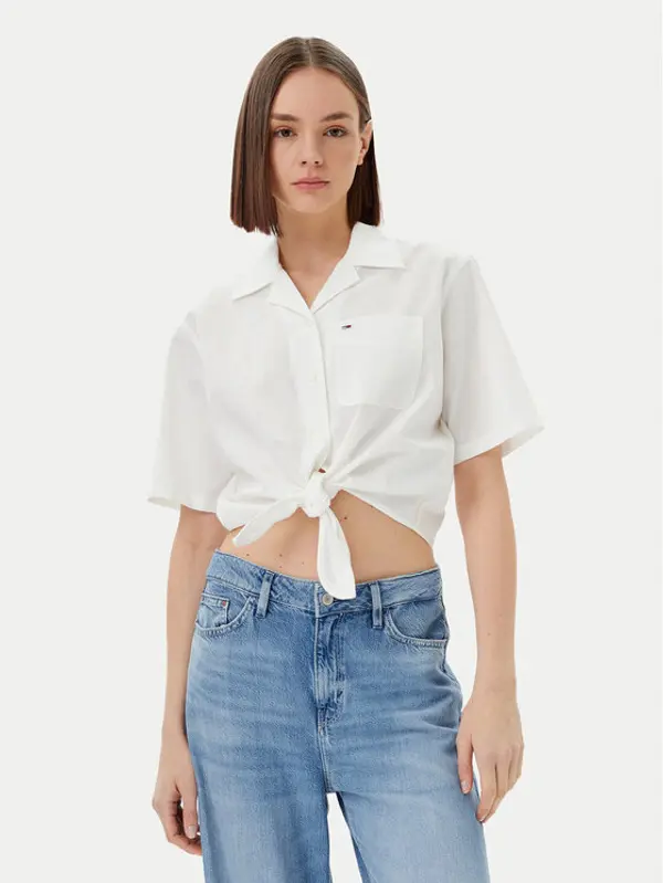 Tommy Jeans Tommy Jeans Košulja DW0DW20286 Écru Regular Fit