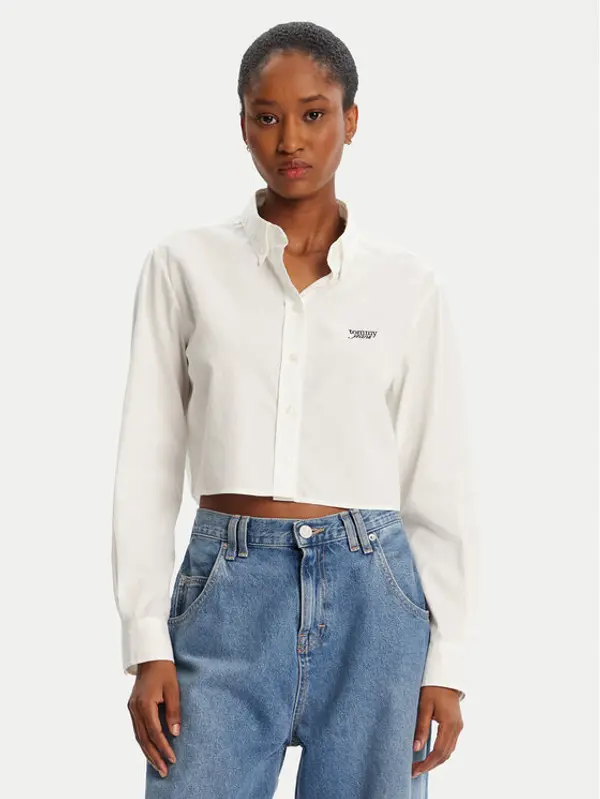 Tommy Jeans Tommy Jeans Košulja DW0DW21400 Bijela Relaxed Fit