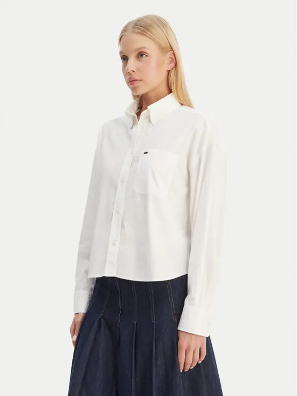 Tommy Jeans Tommy Jeans Košulja DW0DW22766 Écru Regular Fit