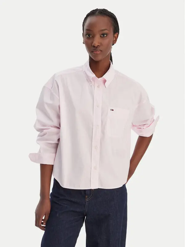 Tommy Jeans Tommy Jeans Košulja DW0DW22766 Ružičasta Regular Fit