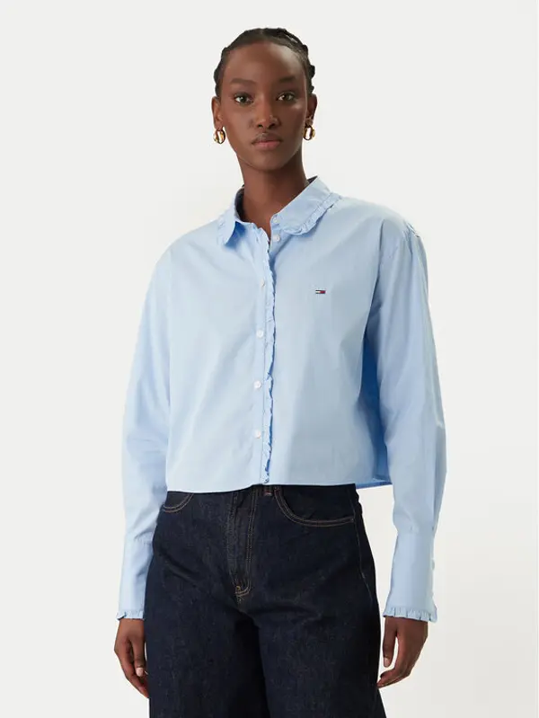 Tommy Jeans Tommy Jeans Košulja DW0DW22767 Svijetloplava Relaxed Fit