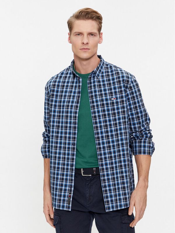 Tommy Jeans Tommy Jeans Košulja Essential DM0DM18470 Tamnoplava Regular Fit