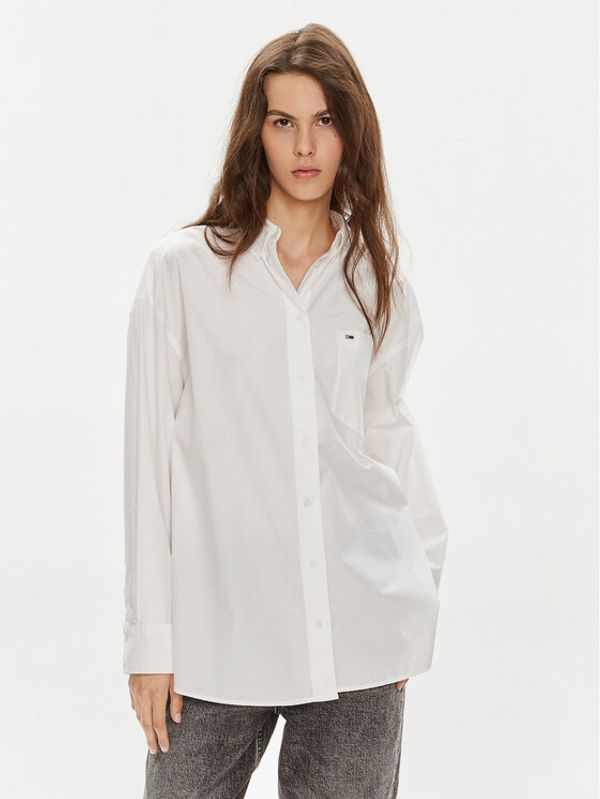 Tommy Jeans Tommy Jeans Košulja Essential DW0DW18659 Bijela Oversize