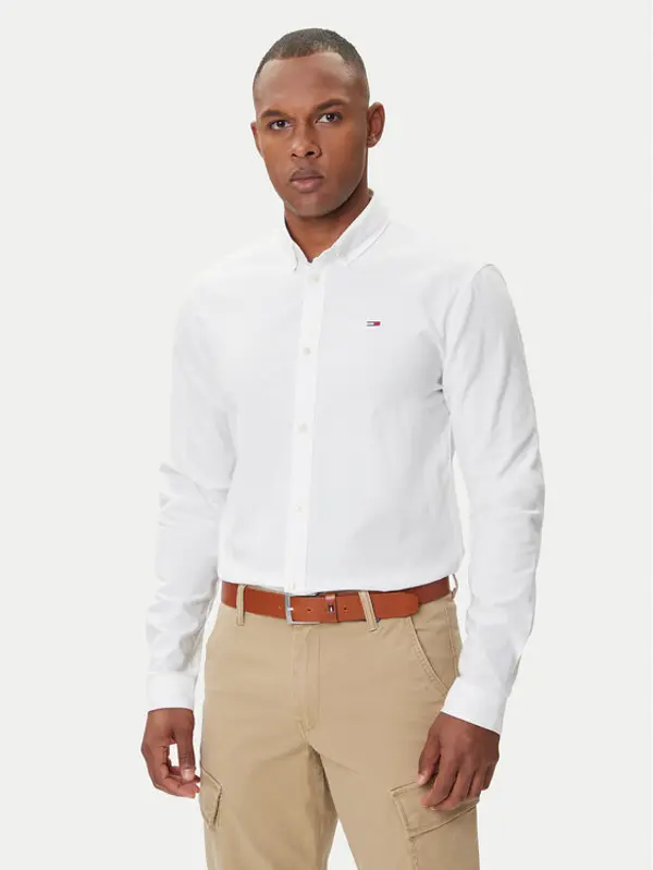 Tommy Jeans Tommy Jeans Košulja Oxford DM0DM09594 Bijela Slim Fit