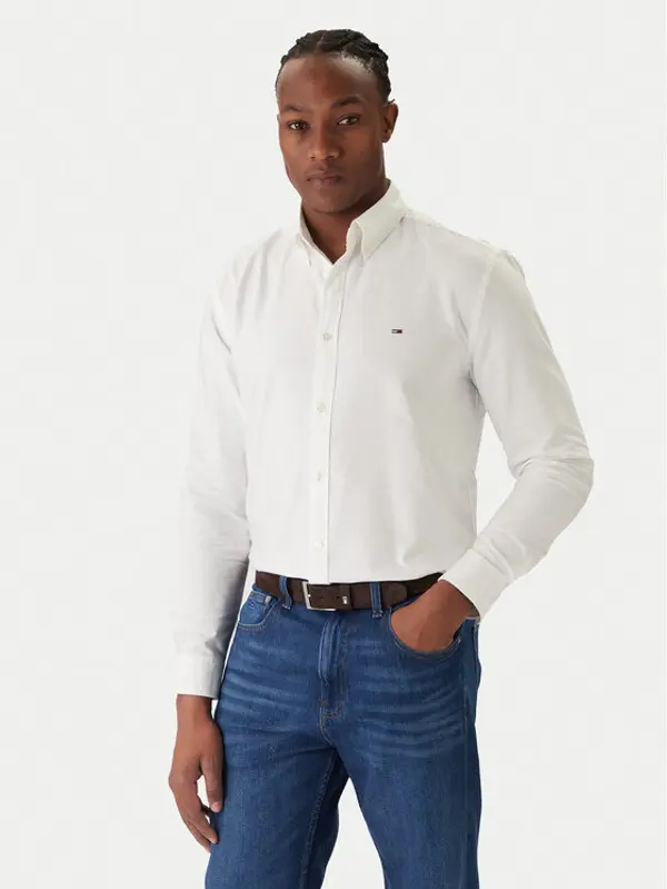 Tommy Jeans Tommy Jeans Košulja Oxford DM0DM22836 Écru Regular Fit