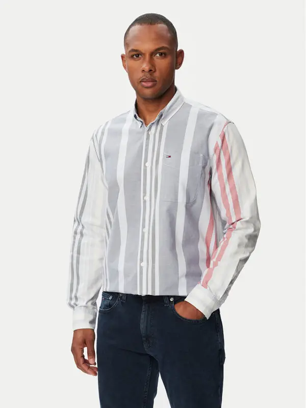Tommy Jeans Tommy Jeans Košulja Oxford DM0DM23246 Svijetlo plava Relaxed Fit