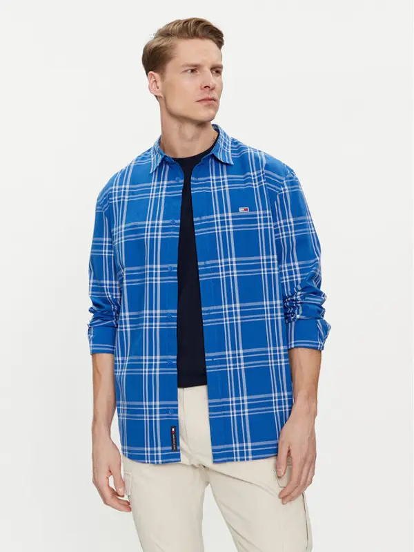 Tommy Jeans Tommy Jeans Košulja Poplin DM0DM18968 Plava Regular Fit