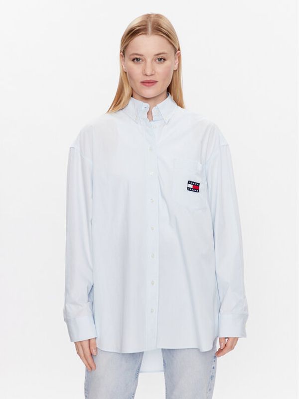 Tommy Jeans Tommy Jeans Košulja Super DW0DW15199 Svijetloplava Oversize