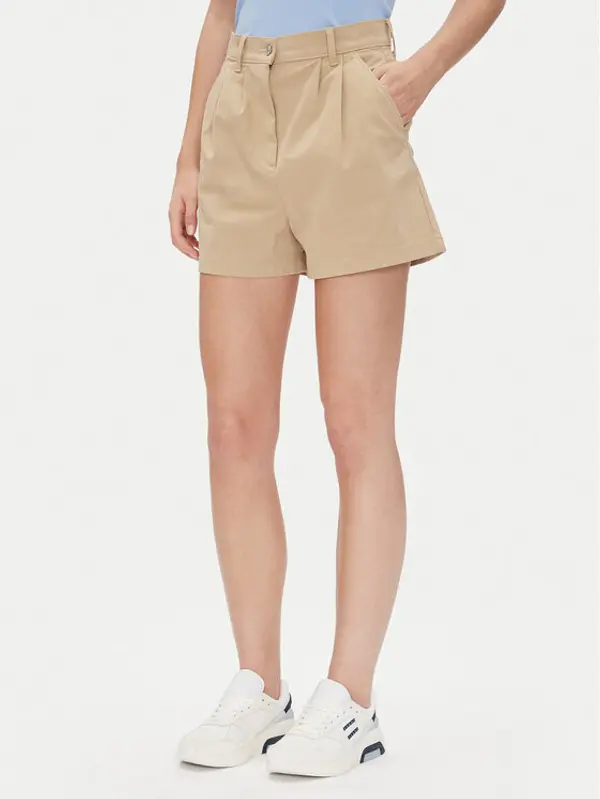 Tommy Jeans Tommy Jeans Kratke hlače Claire DW0DW21643 Bež Regular Fit