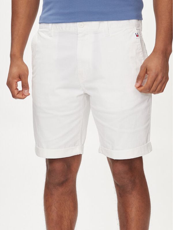 Tommy Jeans Tommy Jeans Kratke hlače Scanton DM0DM18812 Bijela Regular Fit