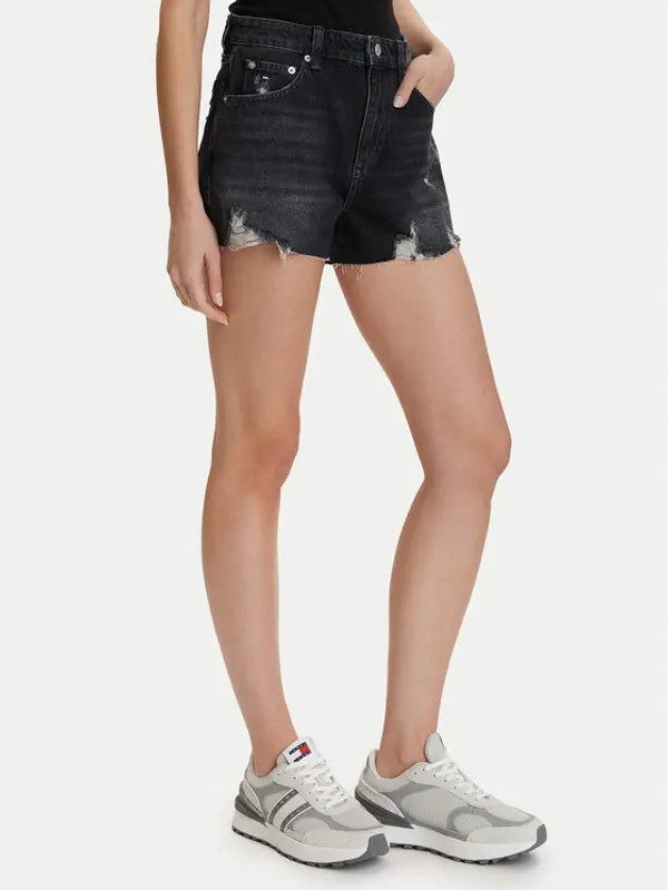 Tommy Jeans Tommy Jeans Kratke traperice DW0DW22687 Crna Regular Fit