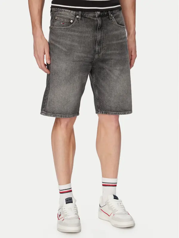 Tommy Jeans Tommy Jeans Kratke traperice Otis DM0DM23066 Crna Regular Fit