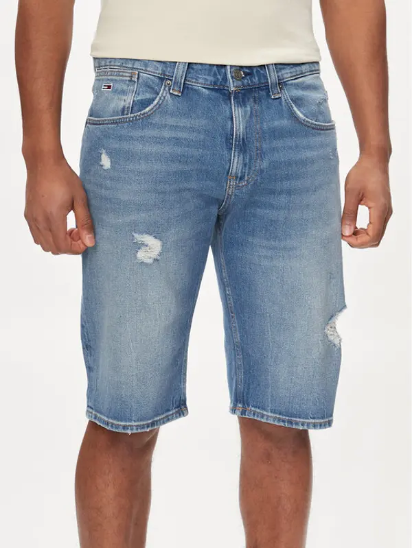 Tommy Jeans Tommy Jeans Kratke traperice Ronnie DM0DM18794 Plava Slim Fit
