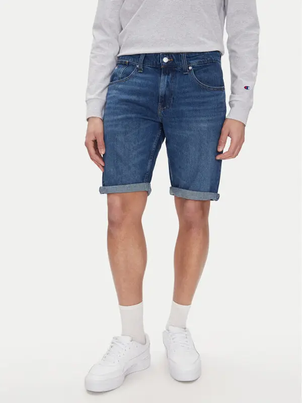 Tommy Jeans Tommy Jeans Kratke traperice Ronnie DM0DM20943 Tamnoplava Regular Fit