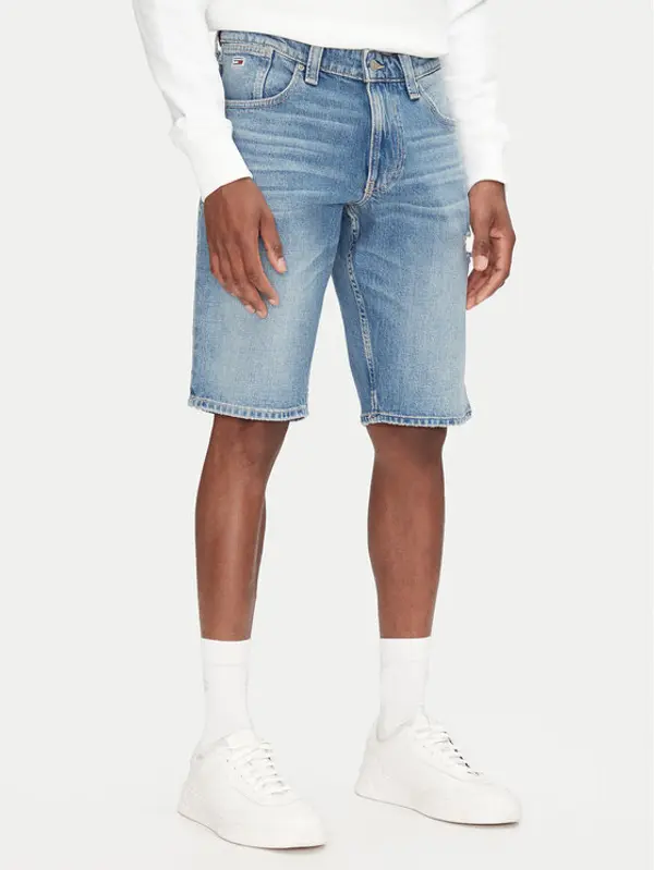Tommy Jeans Tommy Jeans Kratke traperice Ronnie DM0DM21331 Plava Regular Fit