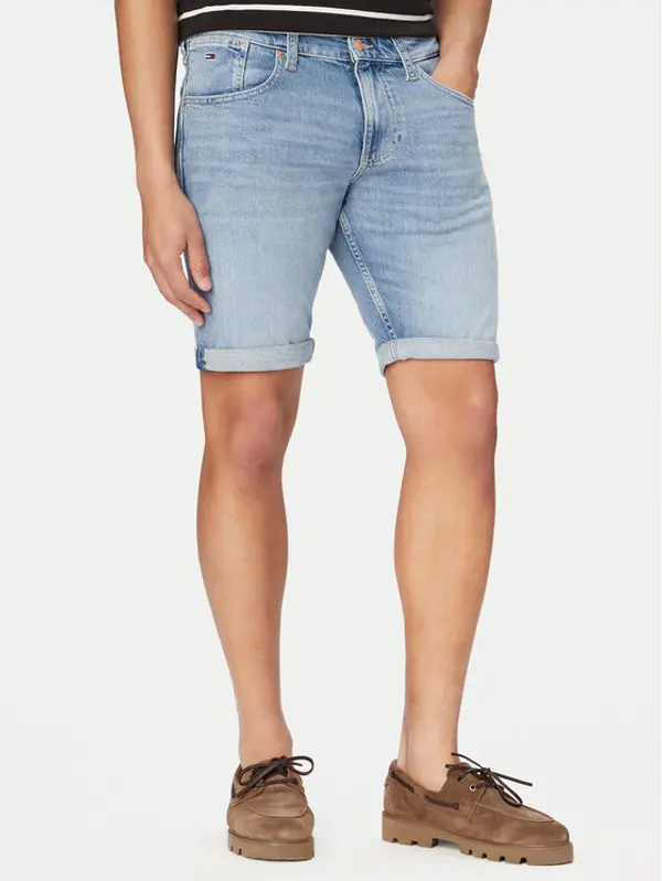 Tommy Jeans Tommy Jeans Kratke traperice Ronnie DM0DM22979 Plava Slim Fit