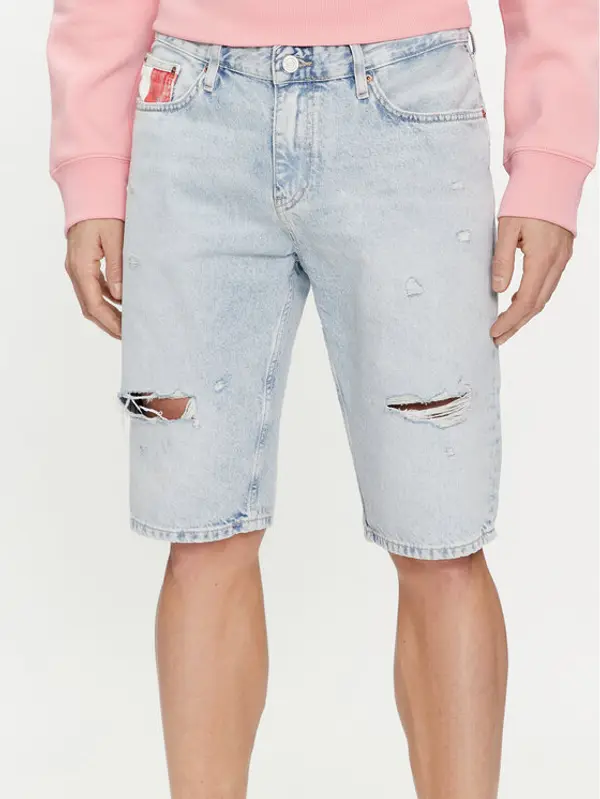 Tommy Jeans Tommy Jeans Kratke traperice Ryan DM0DM18804 Svijetloplava Slim Fit